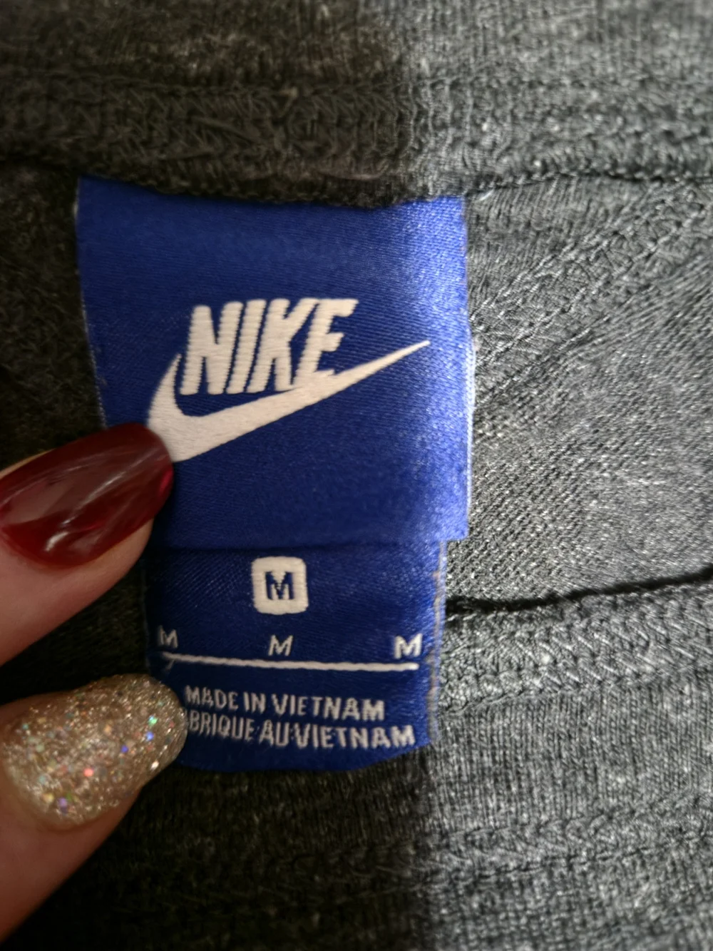 Women's Dark Gray Nike Lounge Shorts with Pink Drawstring
